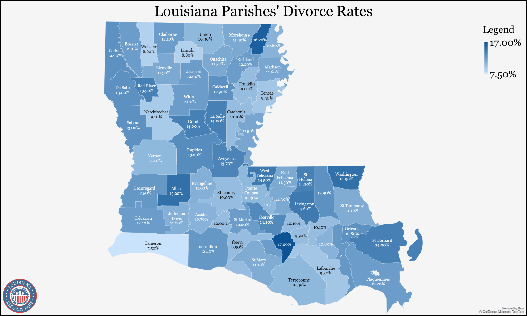 Free Louisiana State Records Marriage, Divorce, Warrant & More